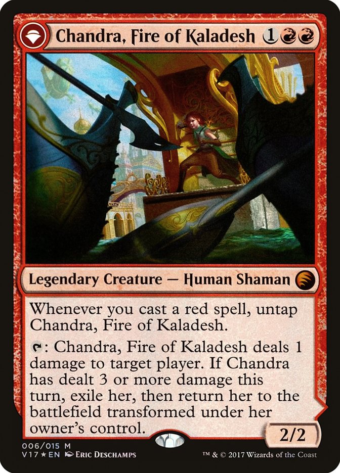 Chandra, Fire of Kaladesh // Chandra, Roaring Flame [From the Vault: Transform] | Jomio and Rueliete's Cards and Comics