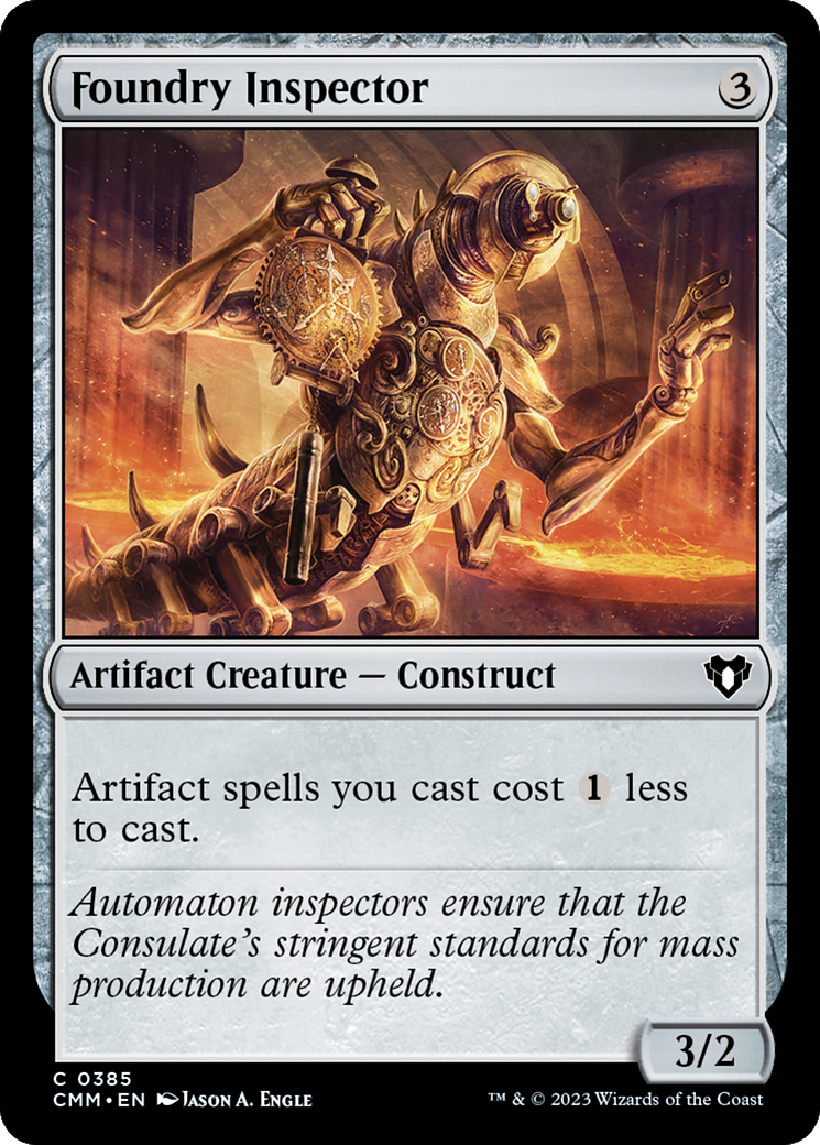 Foundry Inspector [Commander Masters] | Jomio and Rueliete's Cards and Comics