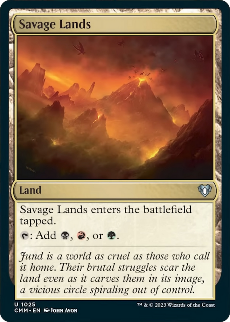 Savage Lands [Commander Masters] | Jomio and Rueliete's Cards and Comics
