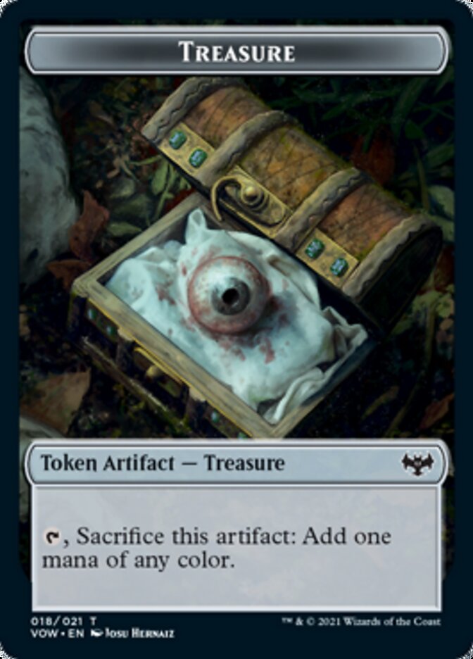 Blood // Treasure Double-Sided Token [Innistrad: Crimson Vow Tokens] | Jomio and Rueliete's Cards and Comics