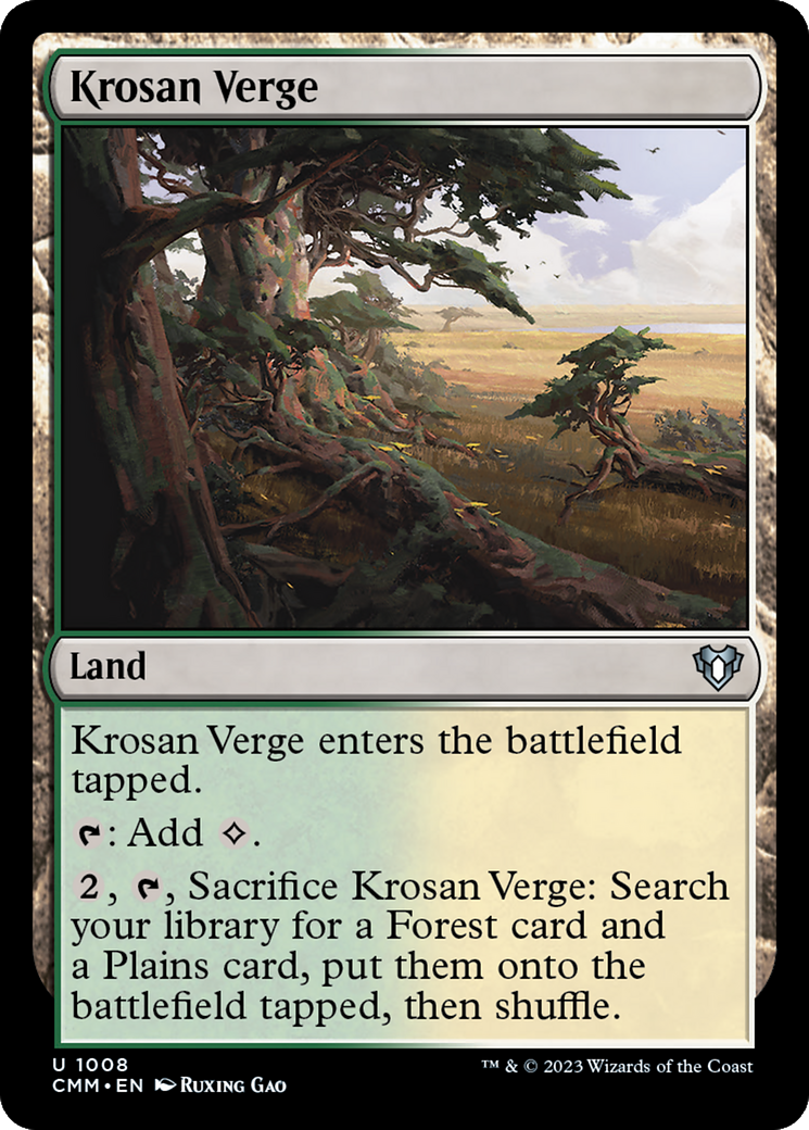 Krosan Verge [Commander Masters] | Jomio and Rueliete's Cards and Comics