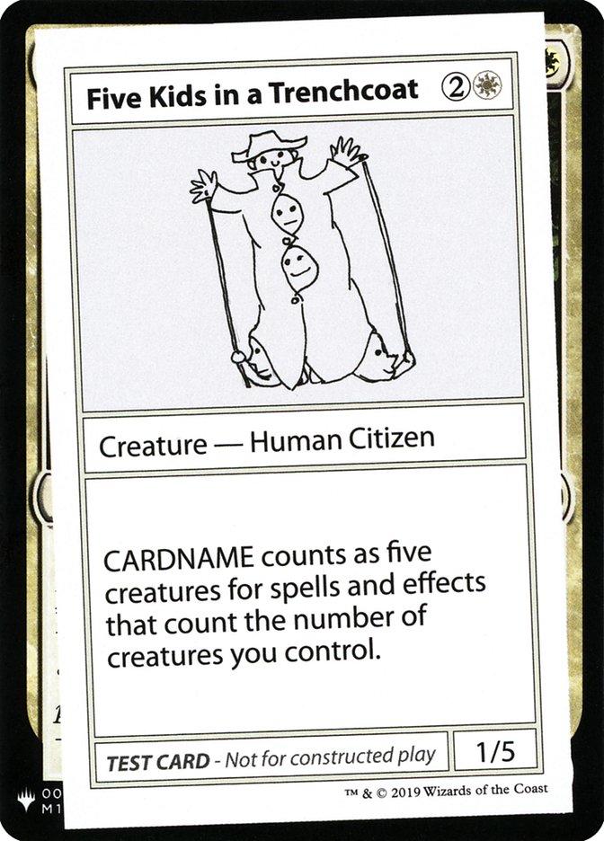 Five Kids in a Trenchcoat [Mystery Booster Playtest Cards] | Jomio and Rueliete's Cards and Comics