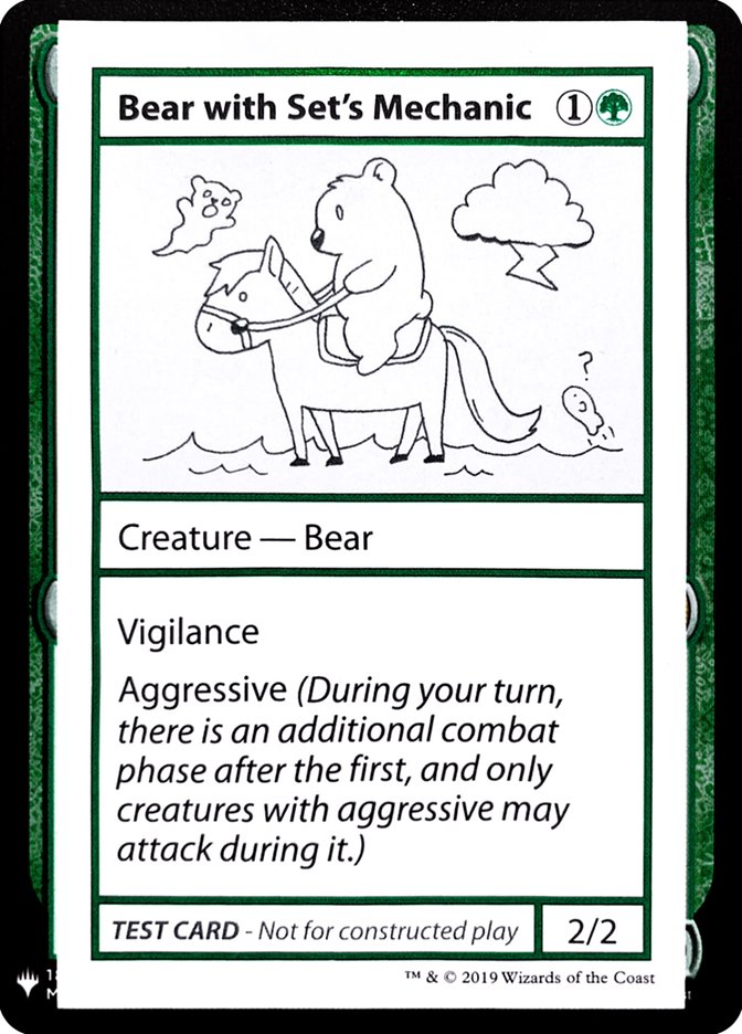 Bear with Set's Mechanic [Mystery Booster Playtest Cards] | Jomio and Rueliete's Cards and Comics