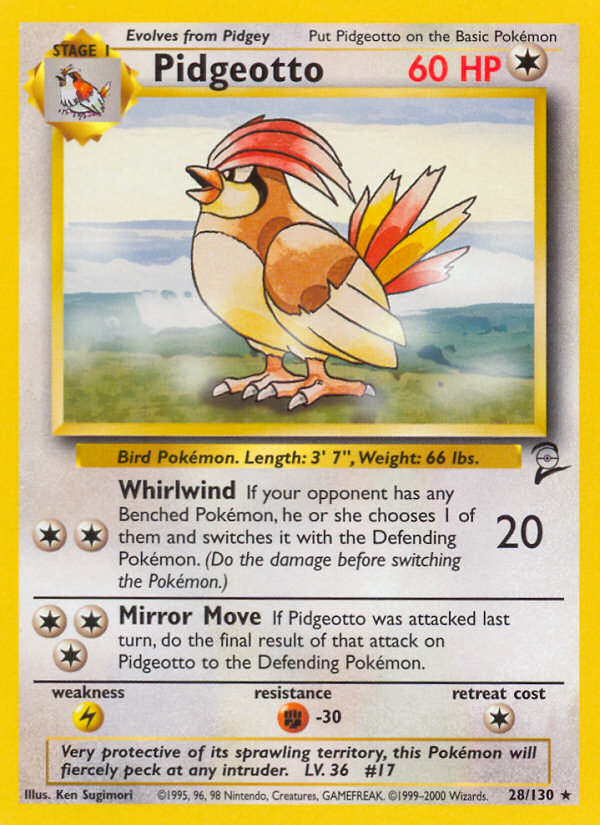 Pidgeotto (28/130) [Base Set 2] | Jomio and Rueliete's Cards and Comics