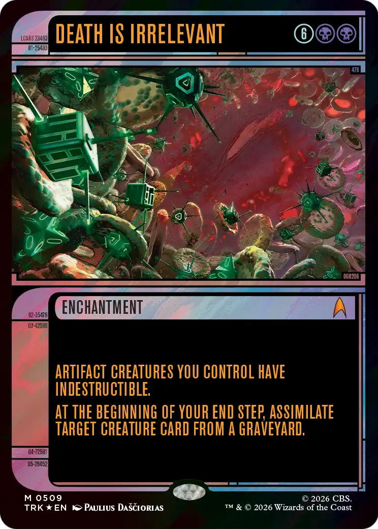 Death Is Irrelevant (Showcase) (Surge Foil) [Star Trek] | Jomio and Rueliete's Cards and Comics