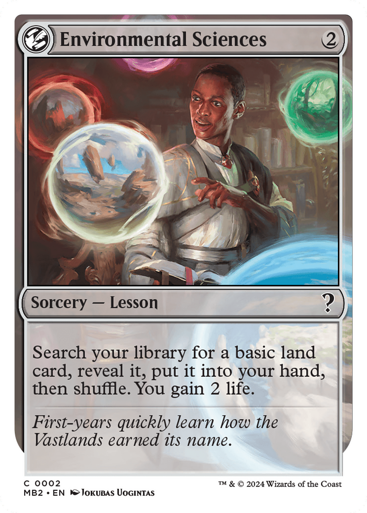 Environmental Sciences (White Border) [Mystery Booster 2] | Jomio and Rueliete's Cards and Comics