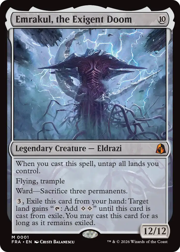 Emrakul, the Exigent Doom [Reality Fracture] | Jomio and Rueliete's Cards and Comics