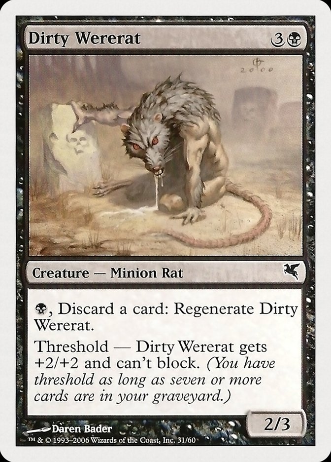 Dirty Wererat (31) [Hachette UK] | Jomio and Rueliete's Cards and Comics