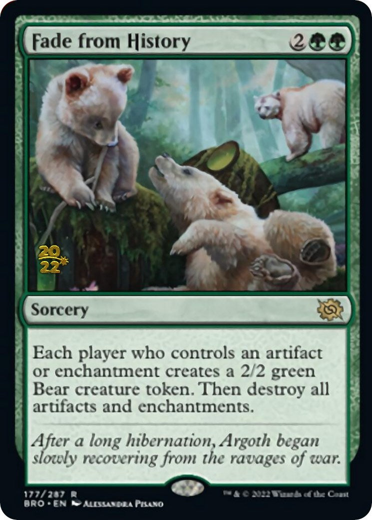 Fade from History [The Brothers' War Prerelease Promos] | Jomio and Rueliete's Cards and Comics
