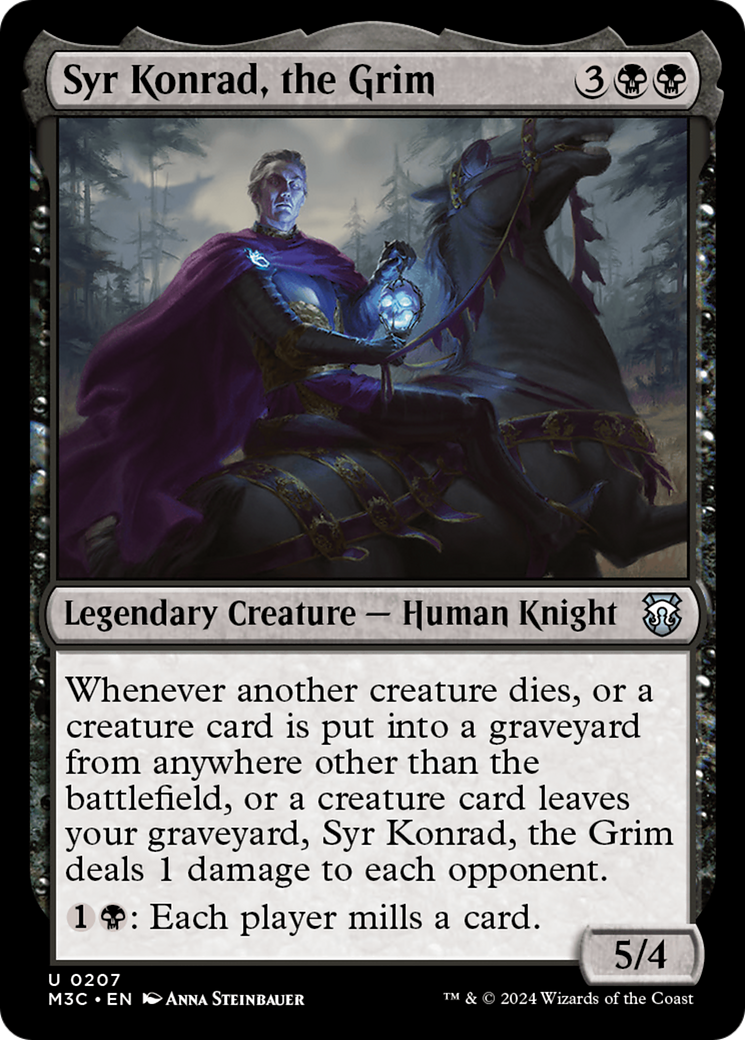 Syr Konrad, the Grim (Ripple Foil) [Modern Horizons 3 Commander] | Jomio and Rueliete's Cards and Comics