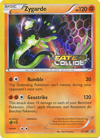 Zygarde (XY129) (Staff) [XY: Black Star Promos] | Jomio and Rueliete's Cards and Comics
