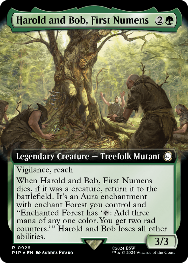 Harold and Bob, First Numens (Extended Art) (Surge Foil) [Fallout] | Jomio and Rueliete's Cards and Comics