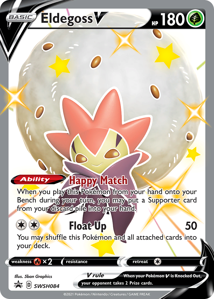 Eldegoss V (SWSH084) (Jumbo Card) [Sword & Shield: Black Star Promos] | Jomio and Rueliete's Cards and Comics