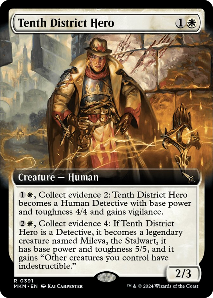 Tenth District Hero (Extended Art) [Murders at Karlov Manor] | Jomio and Rueliete's Cards and Comics