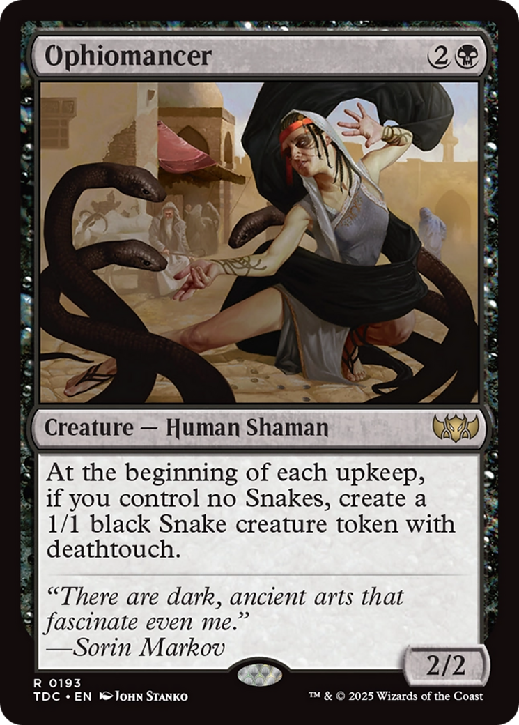 Ophiomancer [Tarkir: Dragonstorm Commander] | Jomio and Rueliete's Cards and Comics