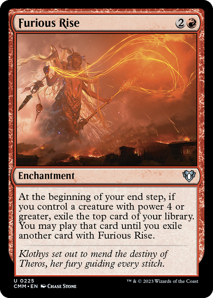 Furious Rise [Commander Masters] | Jomio and Rueliete's Cards and Comics