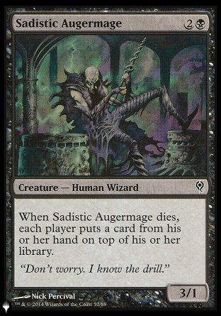 Sadistic Augermage [The List] | Jomio and Rueliete's Cards and Comics