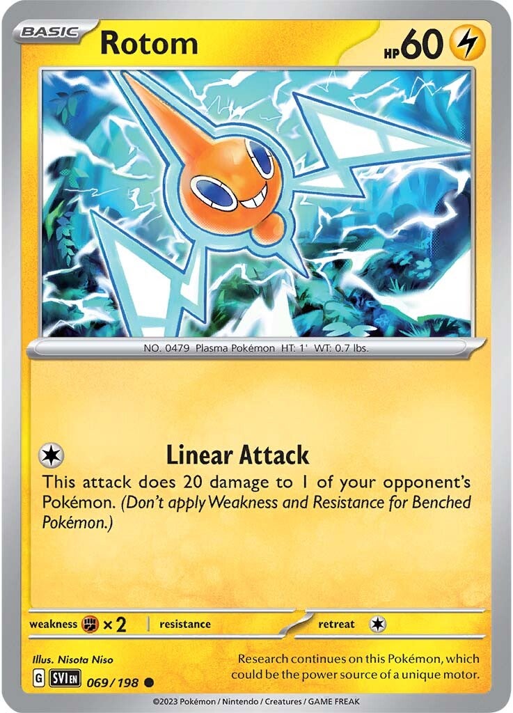 Rotom (069/198) [Scarlet & Violet: Base Set] | Jomio and Rueliete's Cards and Comics