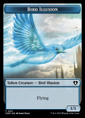 Treasure // Bird Illusion Double-Sided Token [Commander Masters Tokens] | Jomio and Rueliete's Cards and Comics