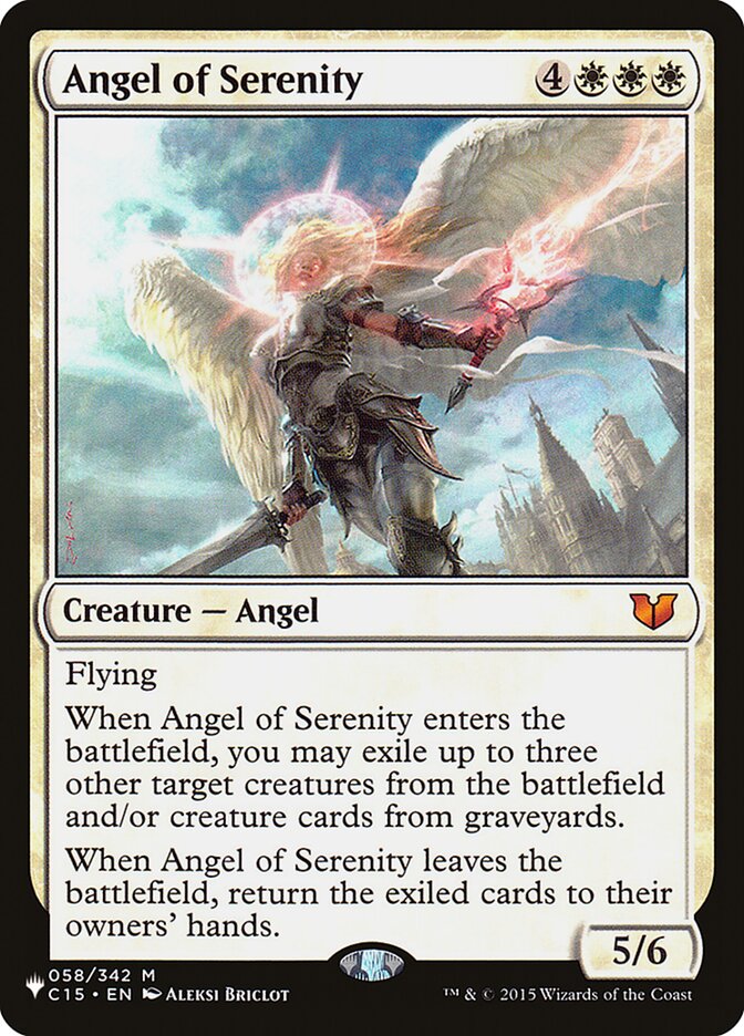 Angel of Serenity [The List] | Jomio and Rueliete's Cards and Comics
