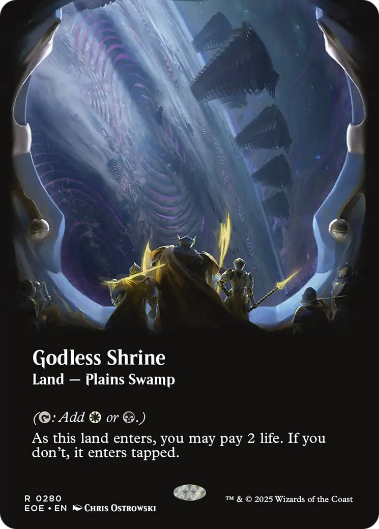 Godless Shrine (Borderless) [Edge of Eternities] | Jomio and Rueliete's Cards and Comics