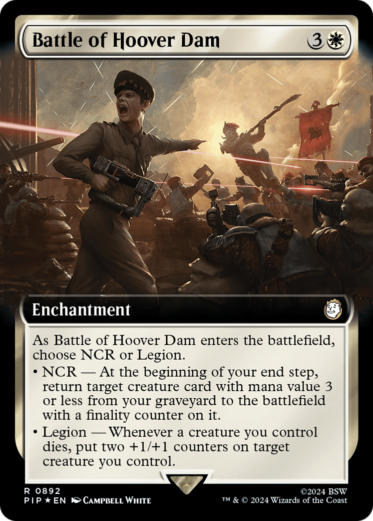Battle of Hoover Dam (Extended Art) (Surge Foil) [Fallout] | Jomio and Rueliete's Cards and Comics