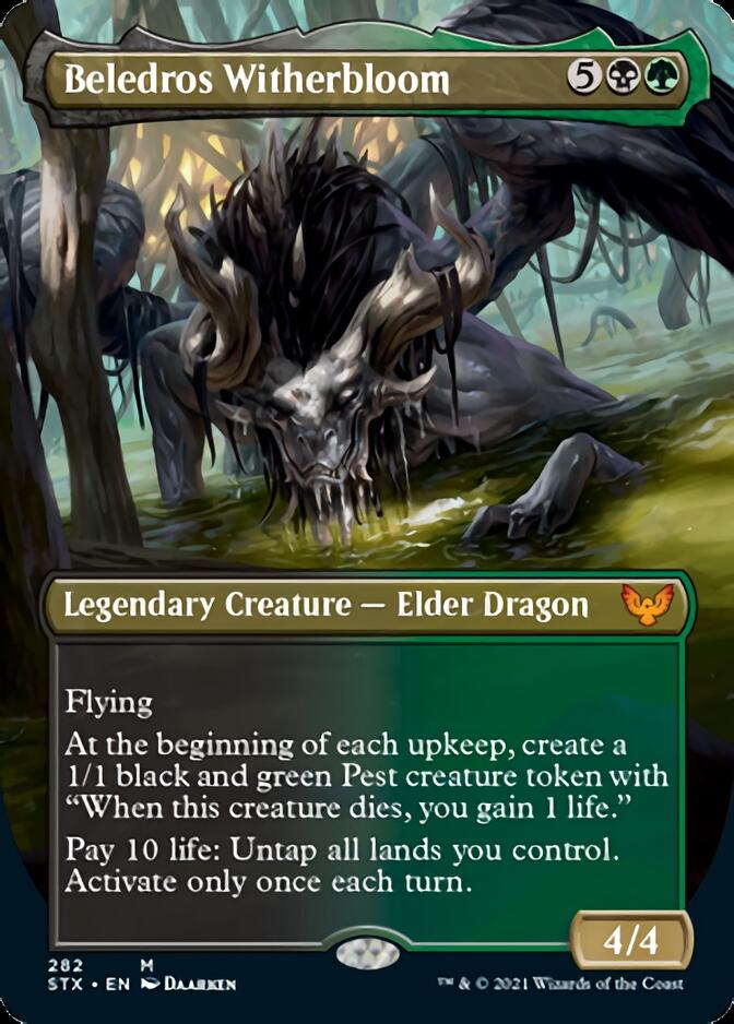 Beledros Witherbloom (Borderless Alternate Art) [Strixhaven: School of Mages] | Jomio and Rueliete's Cards and Comics