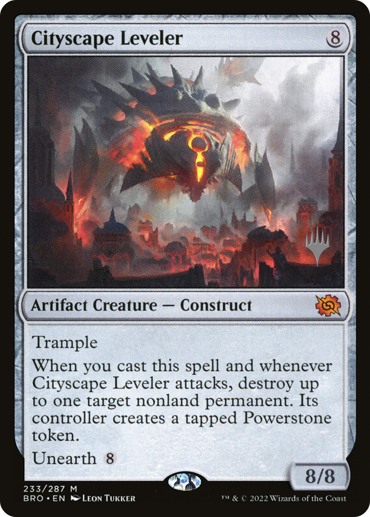 Cityscape Leveler (Promo Pack) [The Brothers' War Promos] | Jomio and Rueliete's Cards and Comics