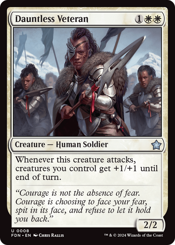 Dauntless Veteran [Foundations] | Jomio and Rueliete's Cards and Comics