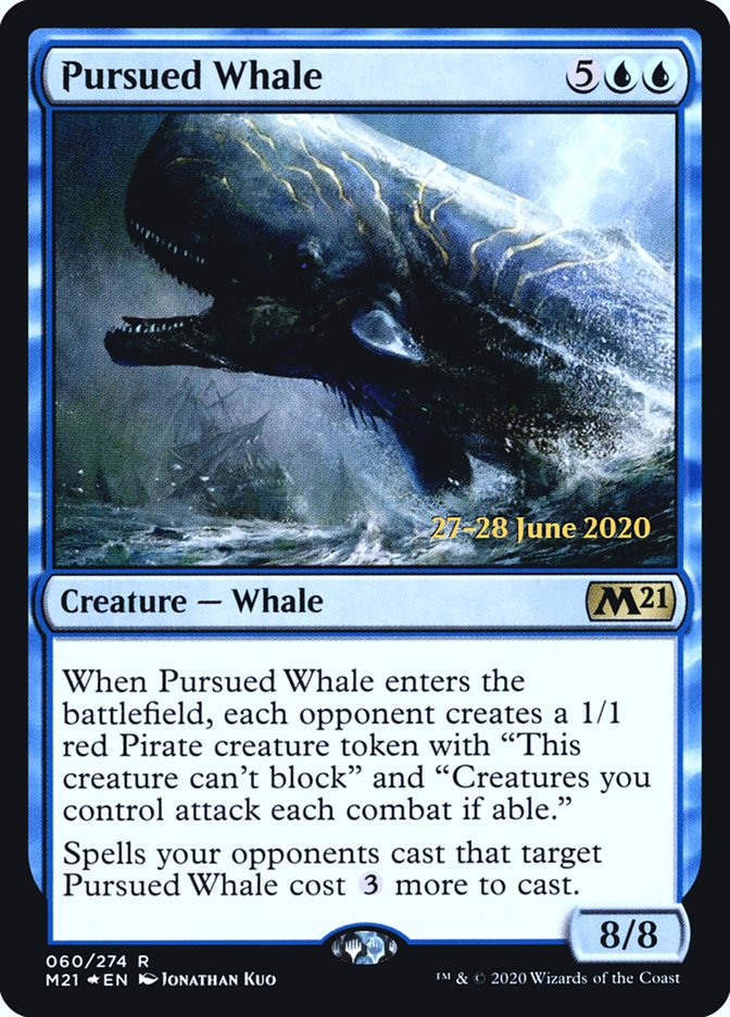 Pursued Whale [Core Set 2021 Prerelease Promos] | Jomio and Rueliete's Cards and Comics