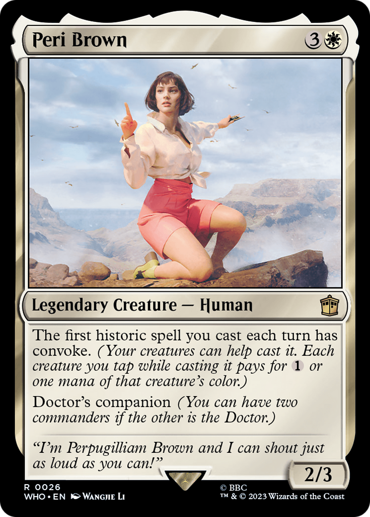 Peri Brown [Doctor Who] | Jomio and Rueliete's Cards and Comics
