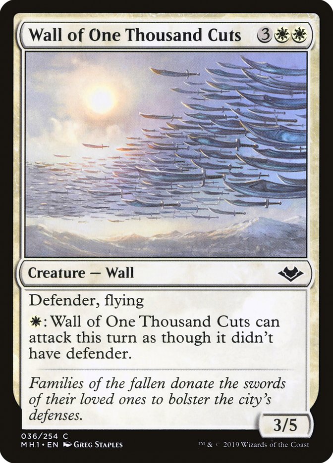 Wall of One Thousand Cuts [Modern Horizons] | Jomio and Rueliete's Cards and Comics