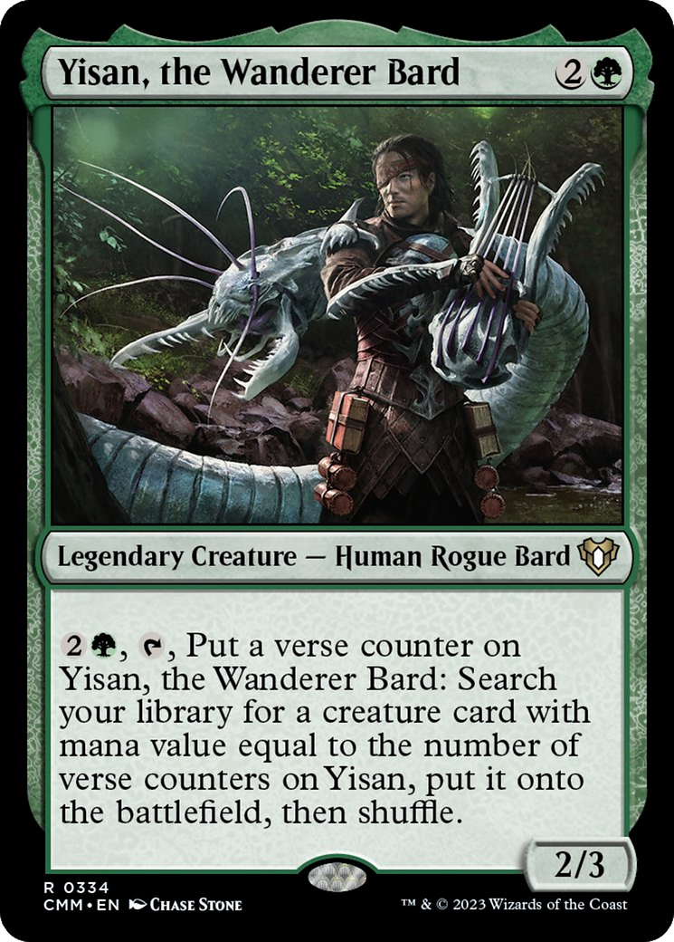 Yisan, the Wanderer Bard [Commander Masters] | Jomio and Rueliete's Cards and Comics
