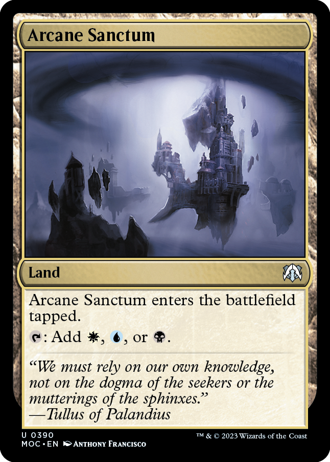 Arcane Sanctum [March of the Machine Commander] | Jomio and Rueliete's Cards and Comics