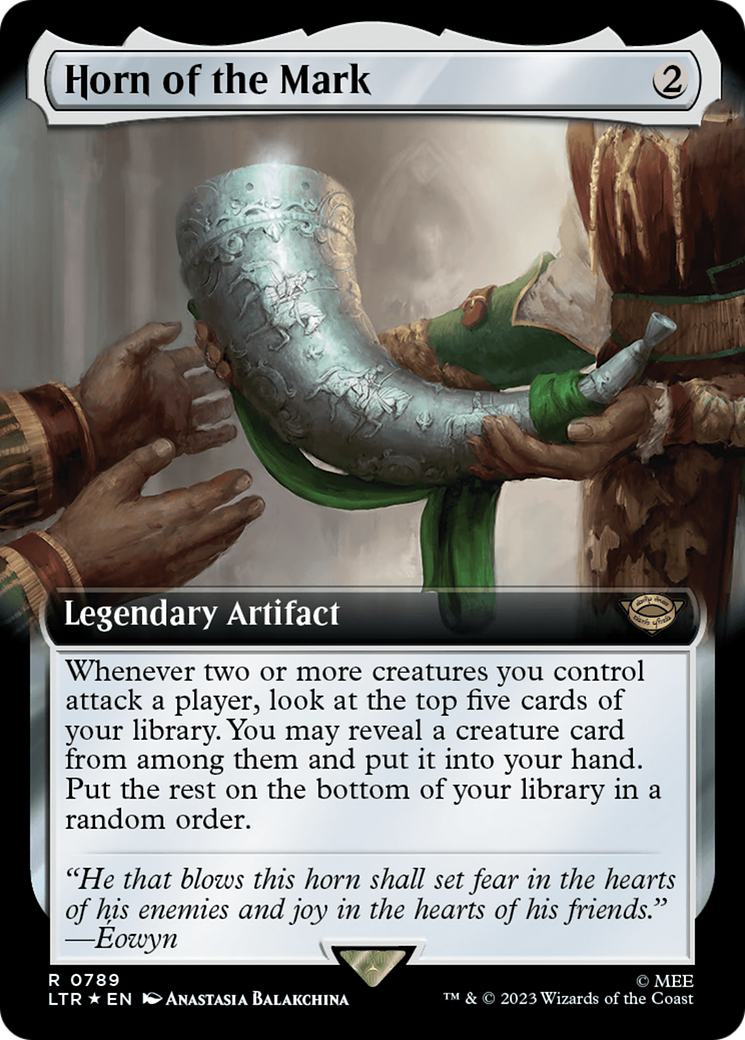 Horn of the Mark (Extended Art) (Surge Foil) [The Lord of the Rings: Tales of Middle-Earth] | Jomio and Rueliete's Cards and Comics