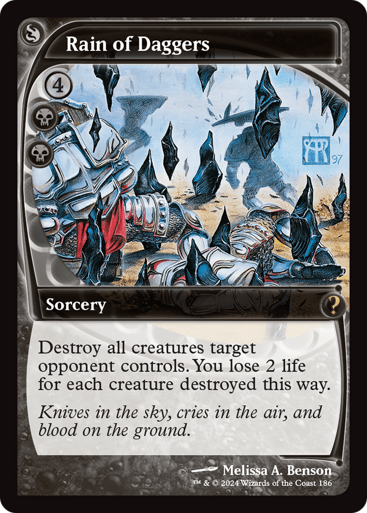 Rain of Daggers (Future Sight) [Mystery Booster 2] | Jomio and Rueliete's Cards and Comics