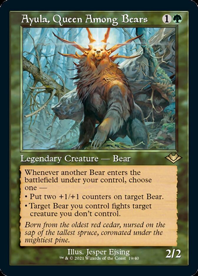 Ayula, Queen Among Bears (Retro) [Modern Horizons] | Jomio and Rueliete's Cards and Comics