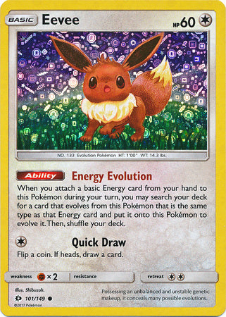 Eevee (101/149) (General Mills Promo) [Sun & Moon: Base Set] | Jomio and Rueliete's Cards and Comics
