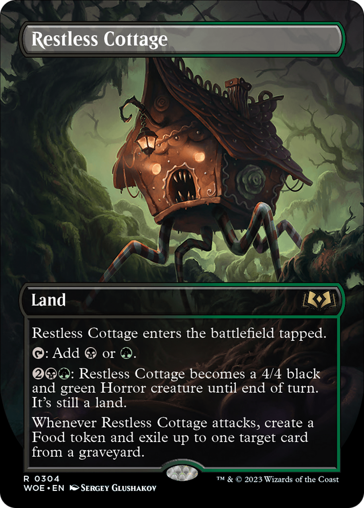 Restless Cottage (Borderless Alternate Art) [Wilds of Eldraine] | Jomio and Rueliete's Cards and Comics