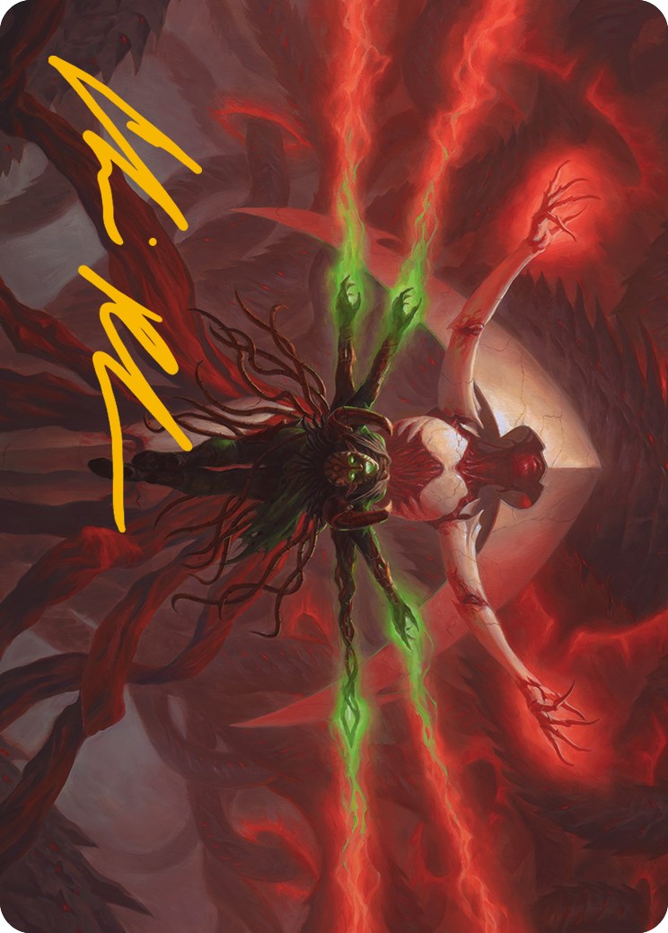 All Will Be One Art Card (Gold-Stamped Signature) [Phyrexia: All Will Be One Art Series] | Jomio and Rueliete's Cards and Comics