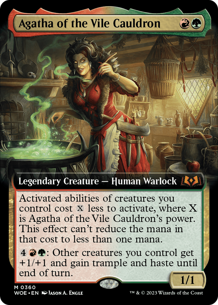 Agatha of the Vile Cauldron (Extended Art) [Wilds of Eldraine] | Jomio and Rueliete's Cards and Comics
