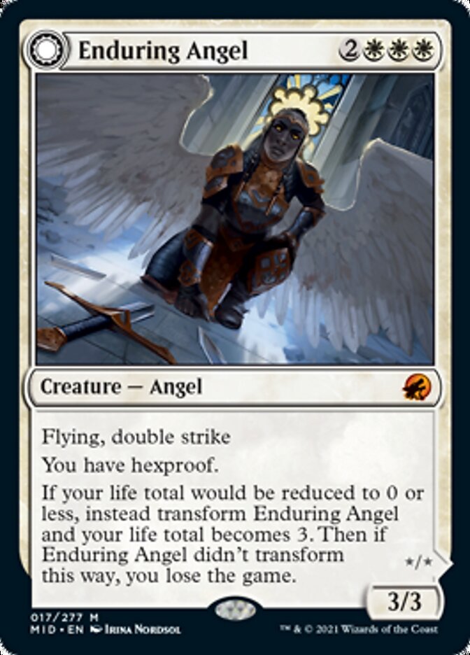 Enduring Angel // Angelic Enforcer [Innistrad: Midnight Hunt] | Jomio and Rueliete's Cards and Comics