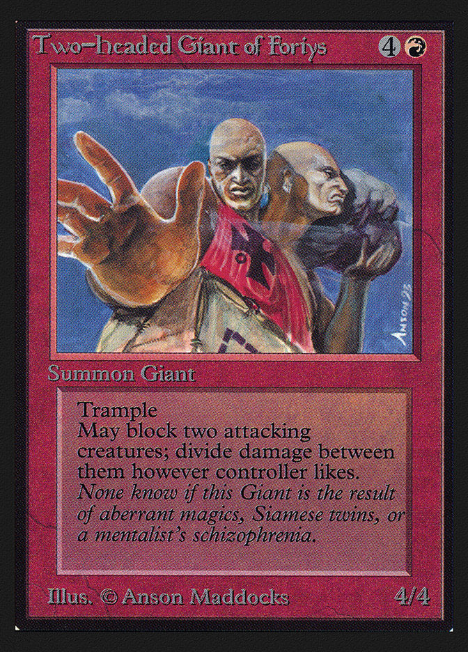 Two-Headed Giant of Foriys [Collectors' Edition] | Jomio and Rueliete's Cards and Comics