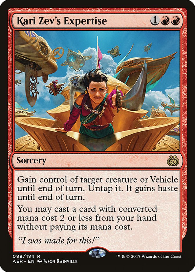 Kari Zev's Expertise [Aether Revolt] | Jomio and Rueliete's Cards and Comics