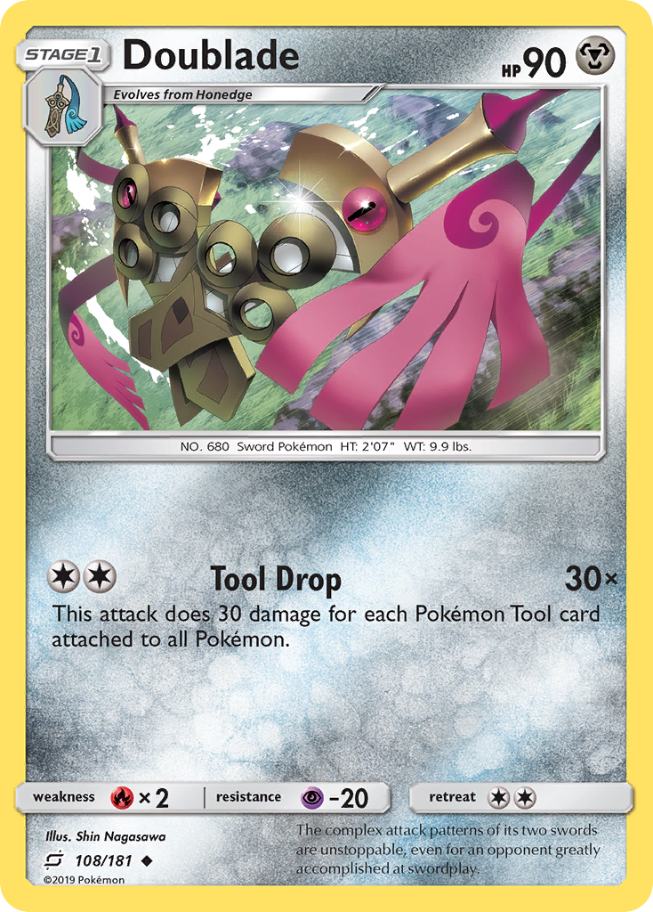 Doublade (108/181) [Sun & Moon: Team Up] | Jomio and Rueliete's Cards and Comics