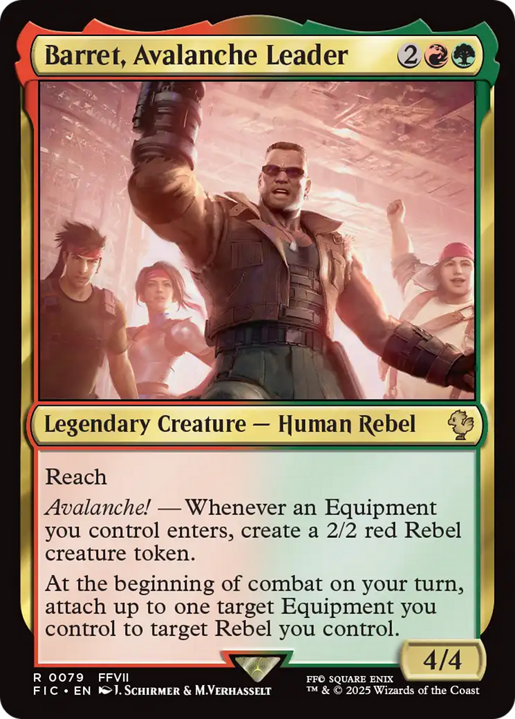Barret, Avalanche Leader [FINAL FANTASY Commander] | Jomio and Rueliete's Cards and Comics