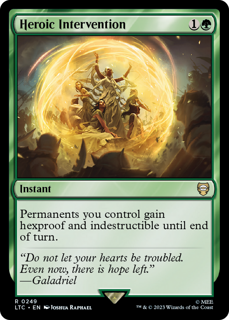 Heroic Intervention [The Lord of the Rings: Tales of Middle-Earth Commander] | Jomio and Rueliete's Cards and Comics
