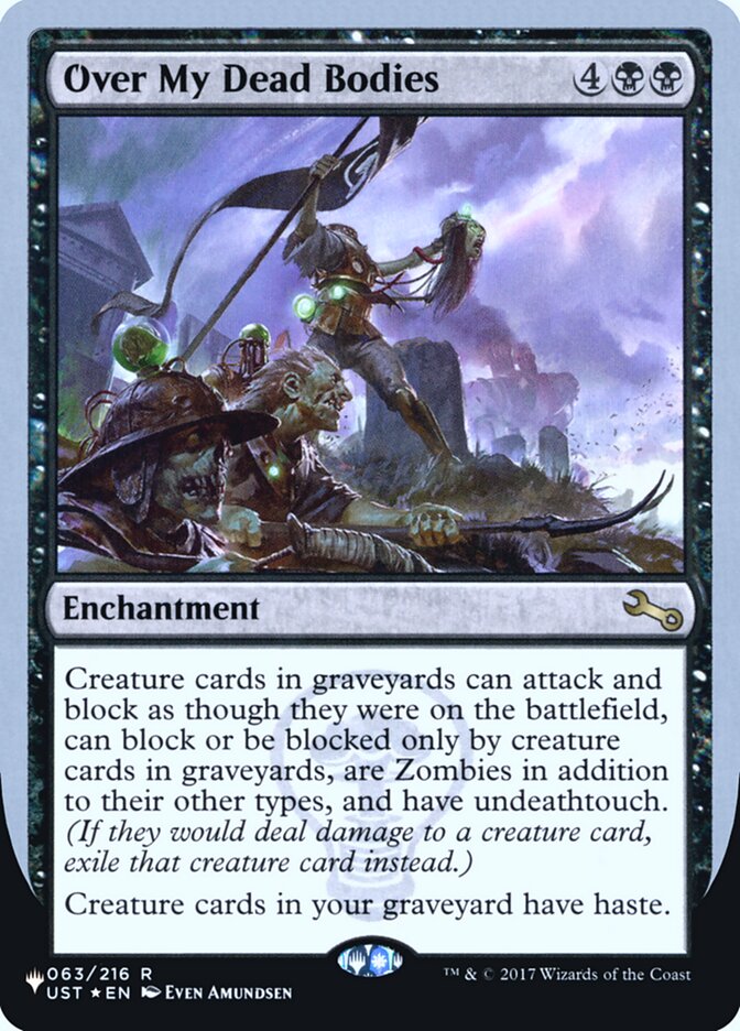 Over My Dead Bodies (Unfinity Foil Edition) [The List] | Jomio and Rueliete's Cards and Comics