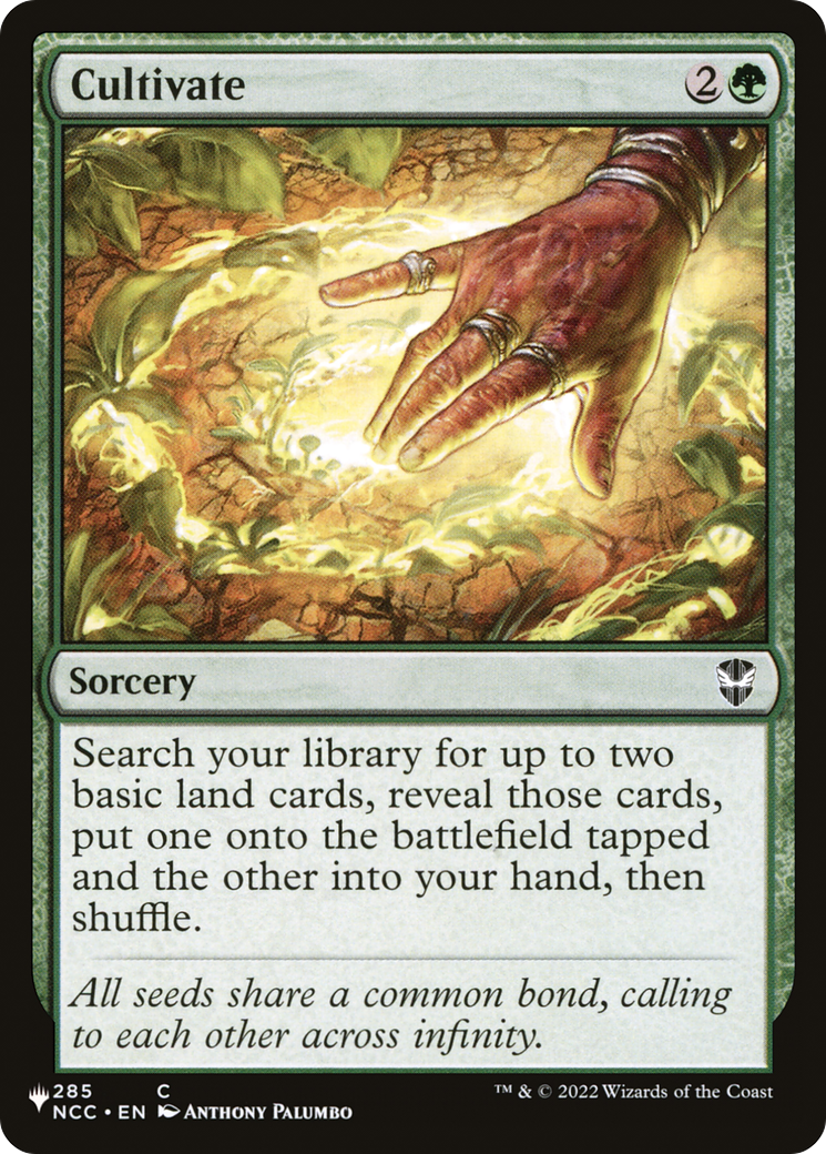 Cultivate (NCC) [The List] | Jomio and Rueliete's Cards and Comics
