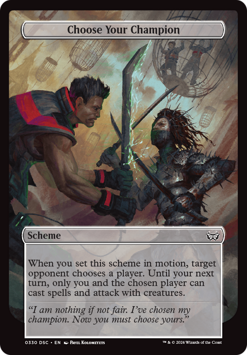 Choose Your Champion (Full Art) [Duskmourn: Archenemy] | Jomio and Rueliete's Cards and Comics